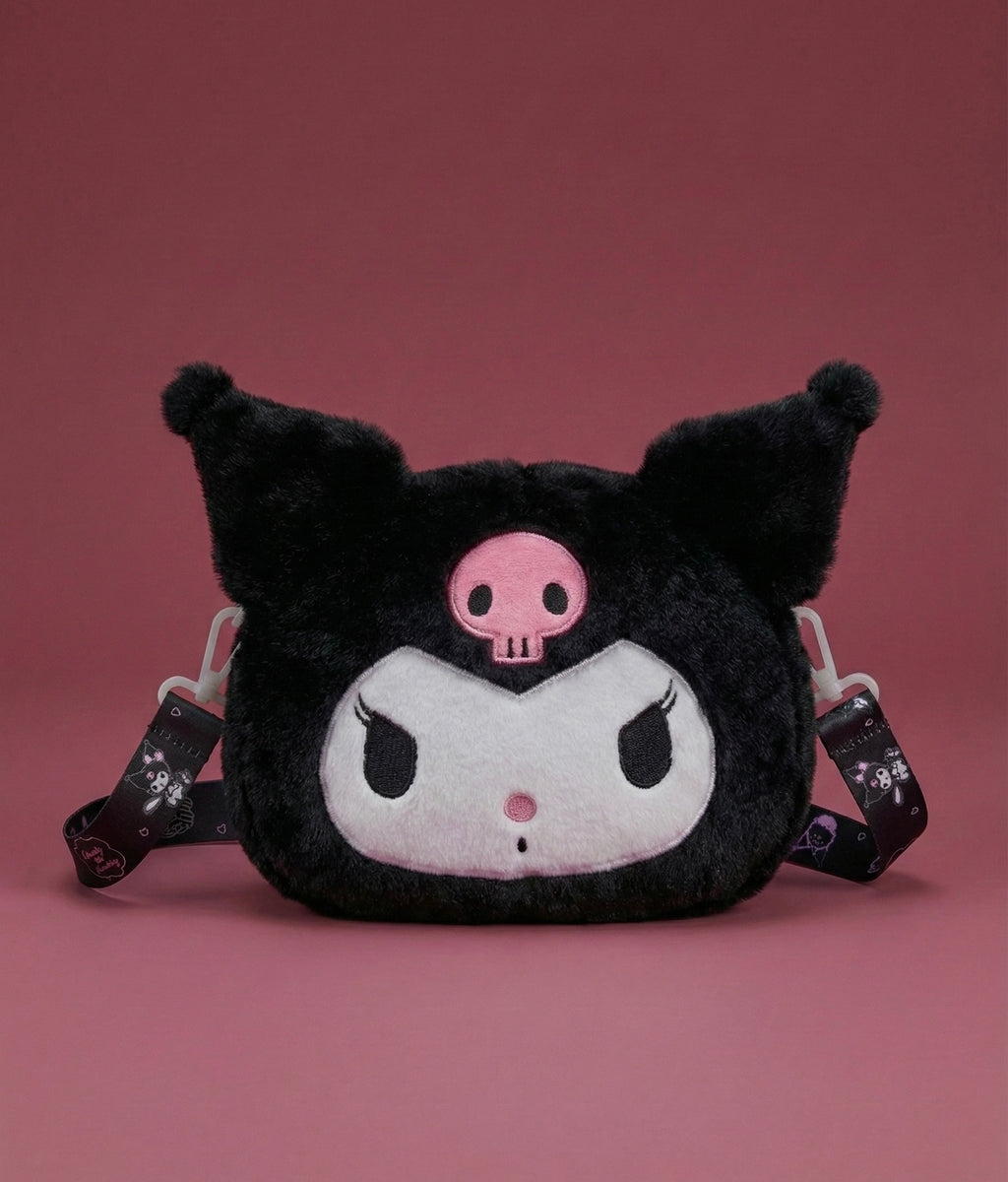 Sac Bandoulière Kuromi en Peluche : L'Allié Kawaii & Rebelle